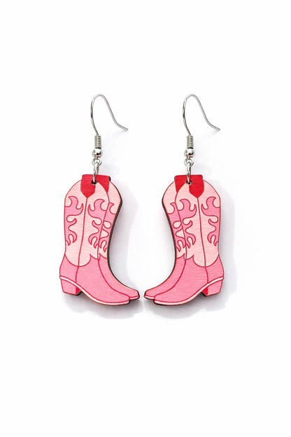 Southern Belle Cowgirl Boot Earrings