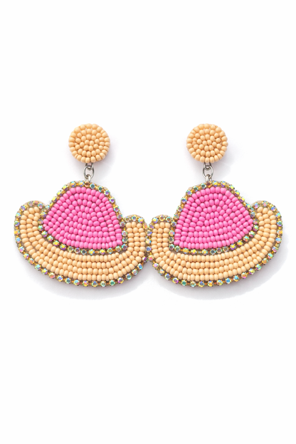 Stardust Beaded Cowgirl Hat Earrings