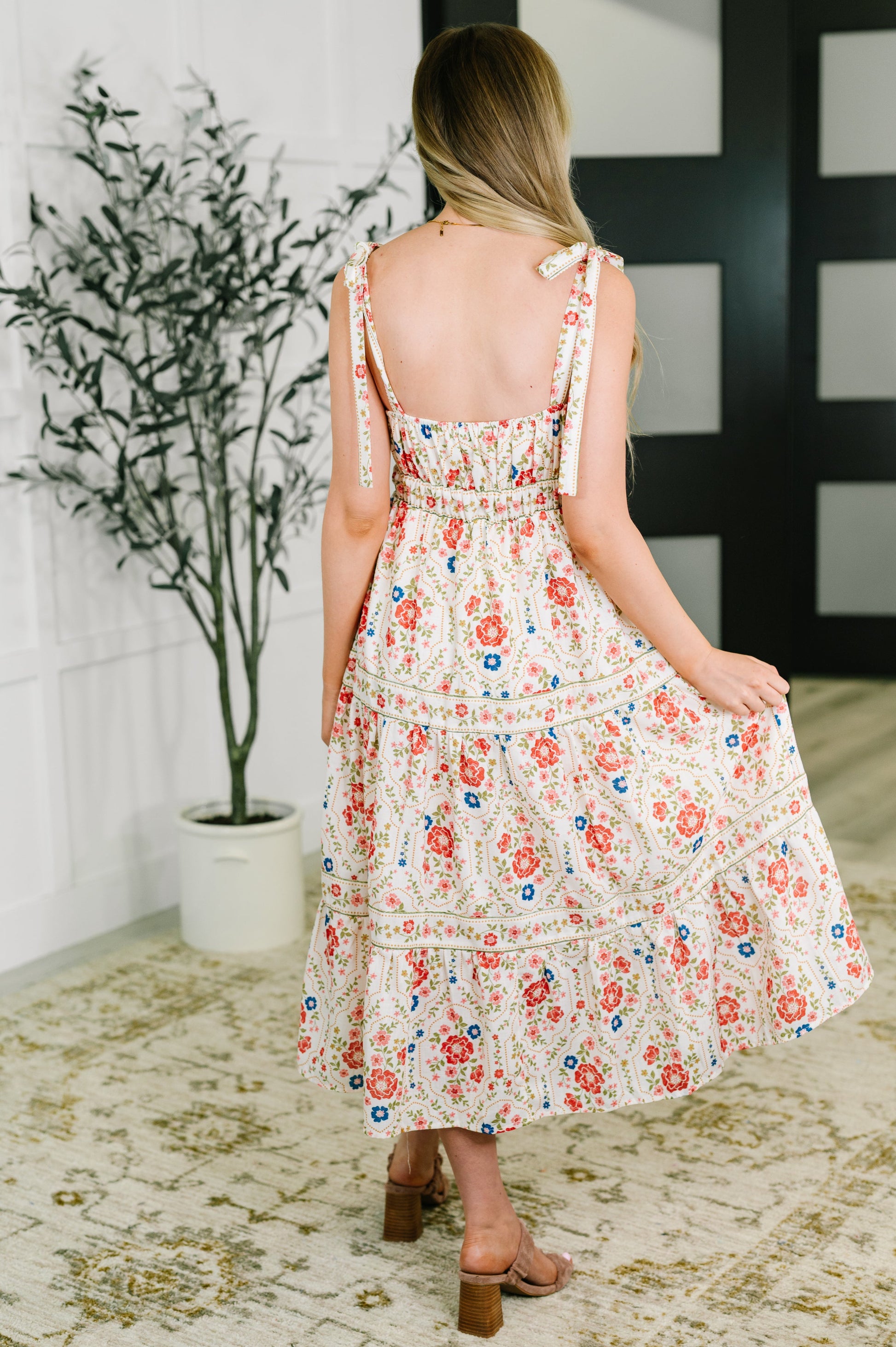white christmas dresses Country Crush Adjustable Strap Dress in Cream and Red – Her Edit Boutique