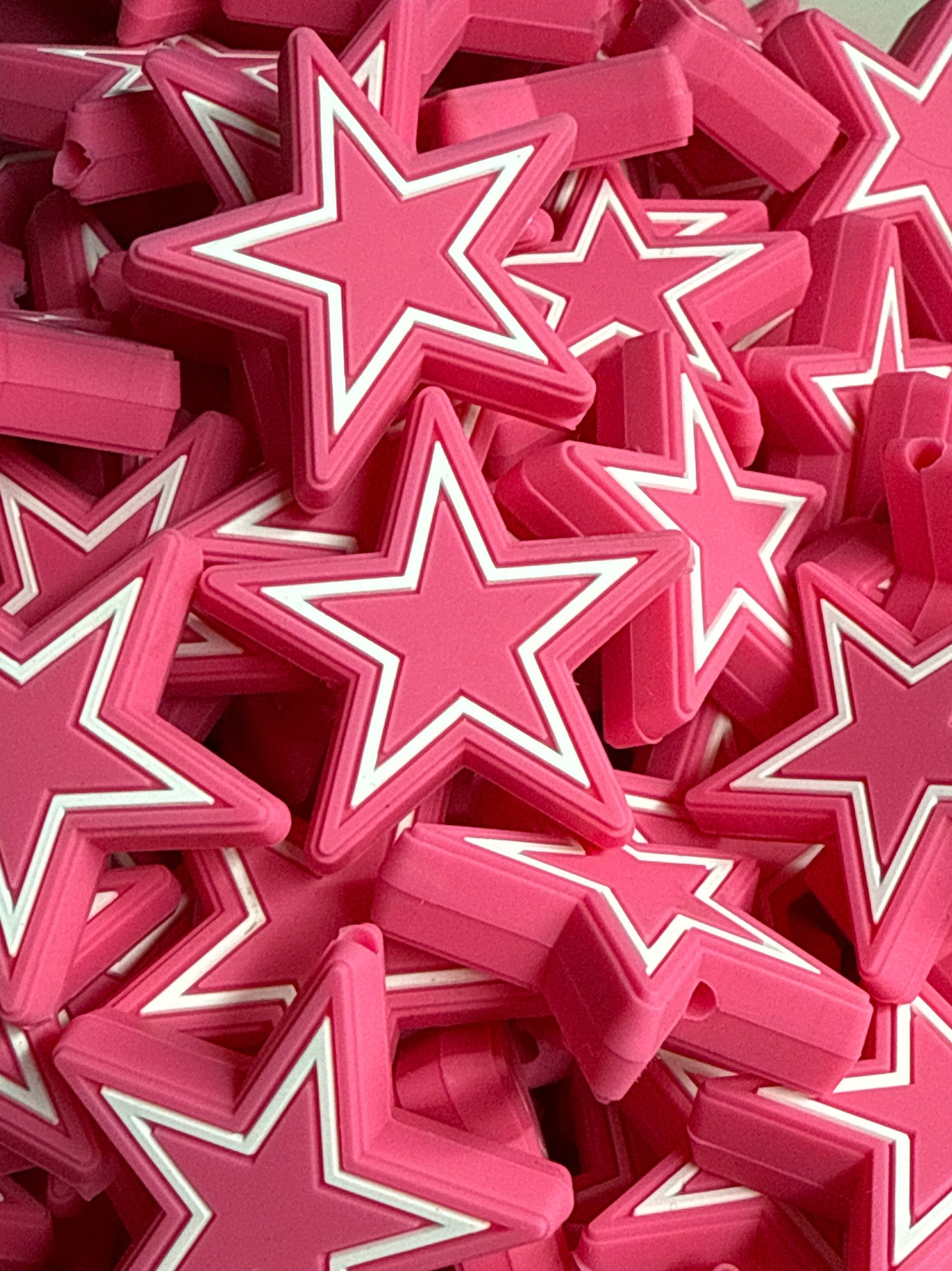 Pink Star Silicone Focal-Exclusive to RD Creations