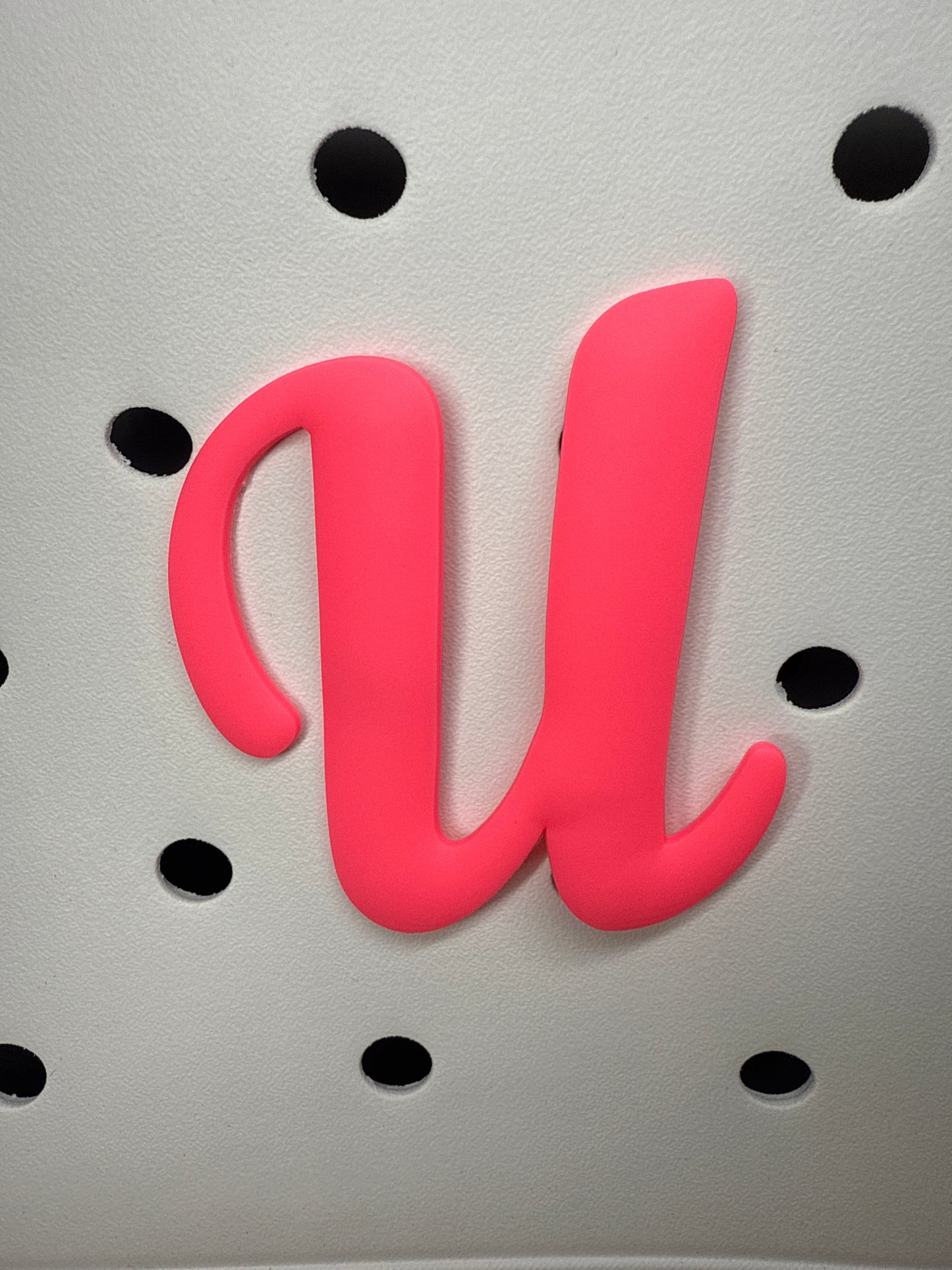 RDBOGGLETS Pink-  Decorative Alphabet Lettering Accessories Compatible with Bogg Bags