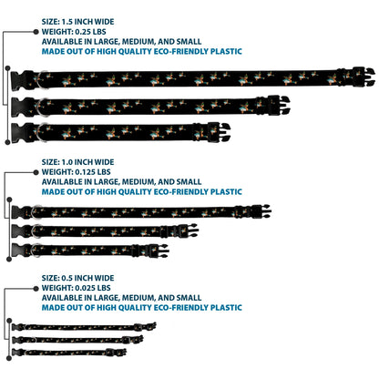 Plastic Clip Collar - Flying Mallards Black