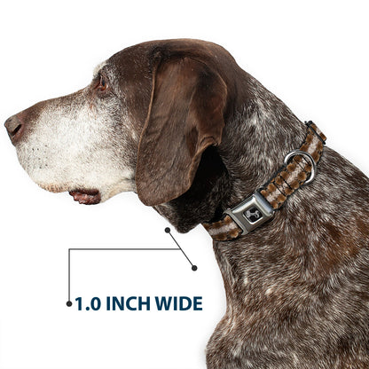 Dog Bone Seatbelt Buckle Collar - Snake Skin 2