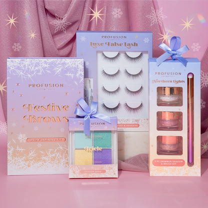 Frosted Snow Sparkle | 4 Pair Luxe False Lash Set