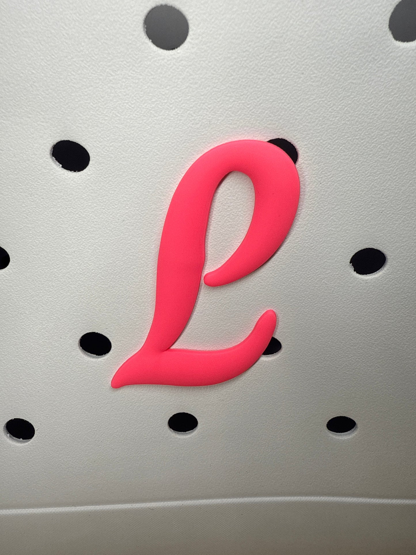 RDBOGGLETS Pink-  Decorative Alphabet Lettering Accessories Compatible with Bogg Bags