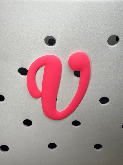 RDBOGGLETS Pink-  Decorative Alphabet Lettering Accessories Compatible with Bogg Bags