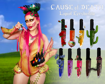 Cause of Death Rainbow Liquid Eyeshadow Collection