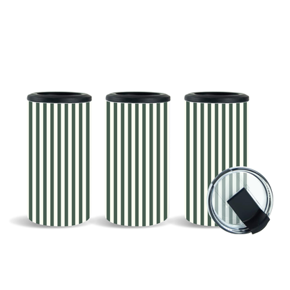 4-in-1 Forest Green Pinstripe Tumbler