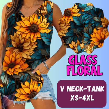 GLASS FLORAL-PPO 13- TOPS AND BOTTOMS-PREORDER CLOSING 6/15