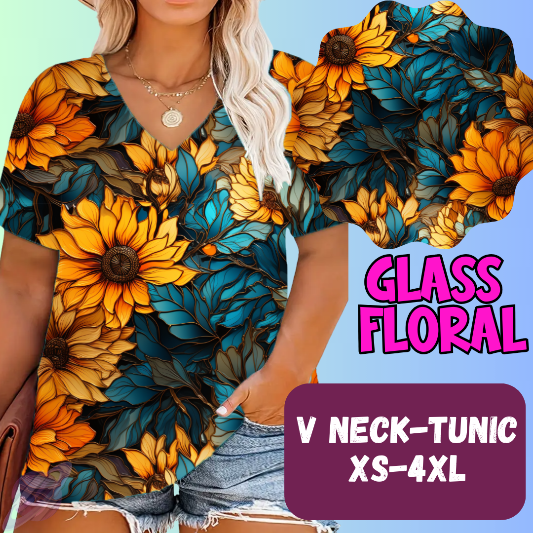 GLASS FLORAL-PPO 13- TOPS AND BOTTOMS-PREORDER CLOSING 6/15
