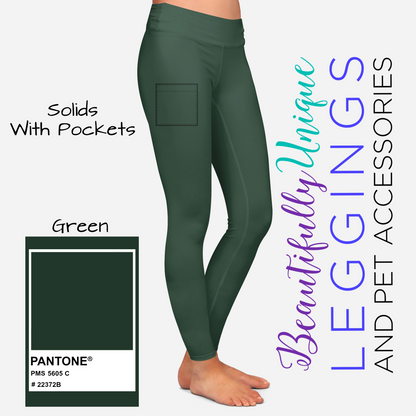 CLEARANCE Solid with Pockets - High-quality Handcrafted Vibrant Leggings