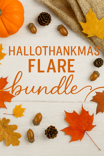 Hallothanksmas Flare Bundle (1 Fiona Flare + 1 Hallothanksmas Shirt)