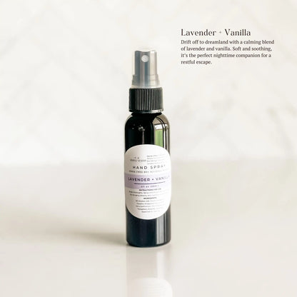 Lavender + Vanilla Hand Spray | Alcohol-Based Sanitizing Mist