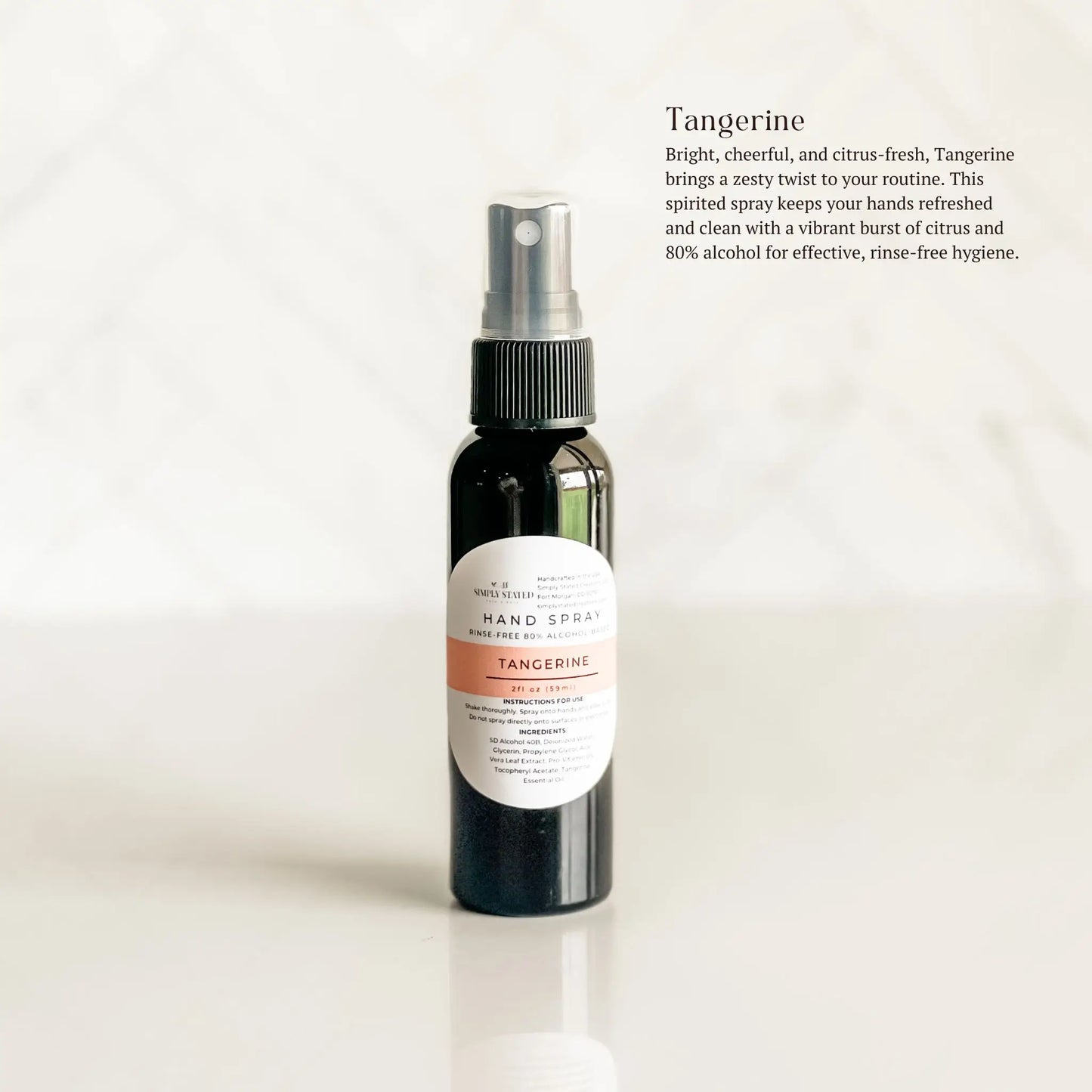 Tangerine Hand Spray | Alcohol-Based Sanitizing Mist
