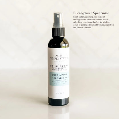 Eucalyptus + Spearmint Hand Spray | Alcohol-Based Sanitizing Mist