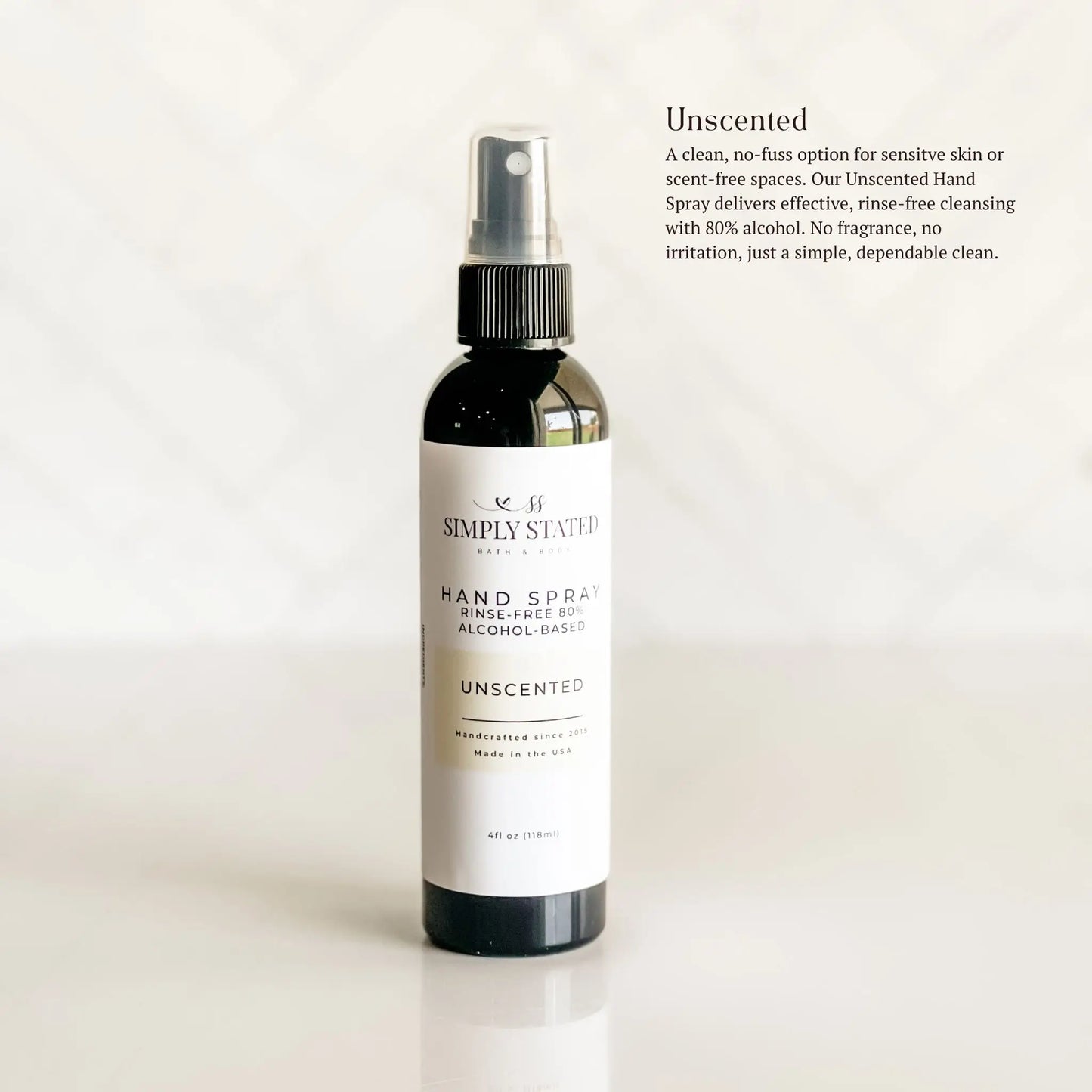 Unscented Hand Spray | Alcohol-Based Sanitizing Mist