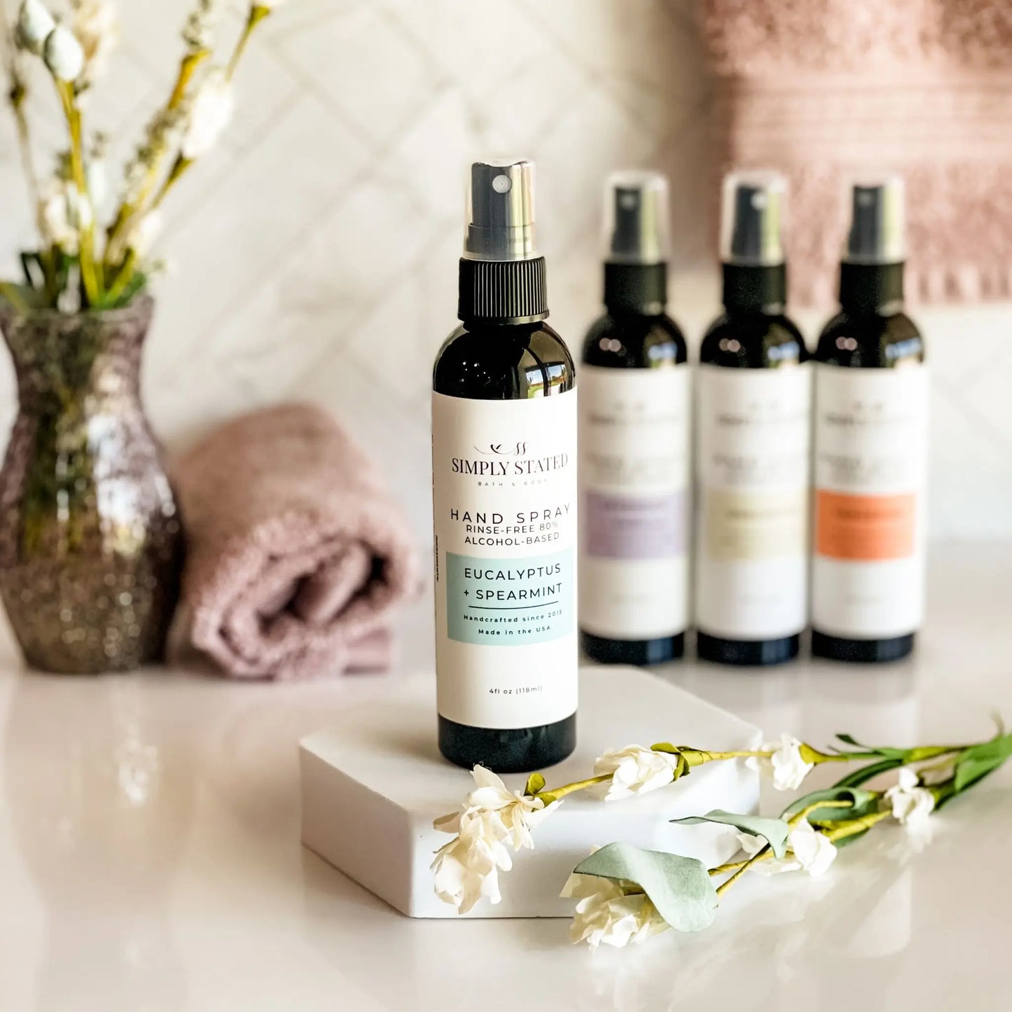 Eucalyptus + Spearmint Hand Spray | Alcohol-Based Sanitizing Mist