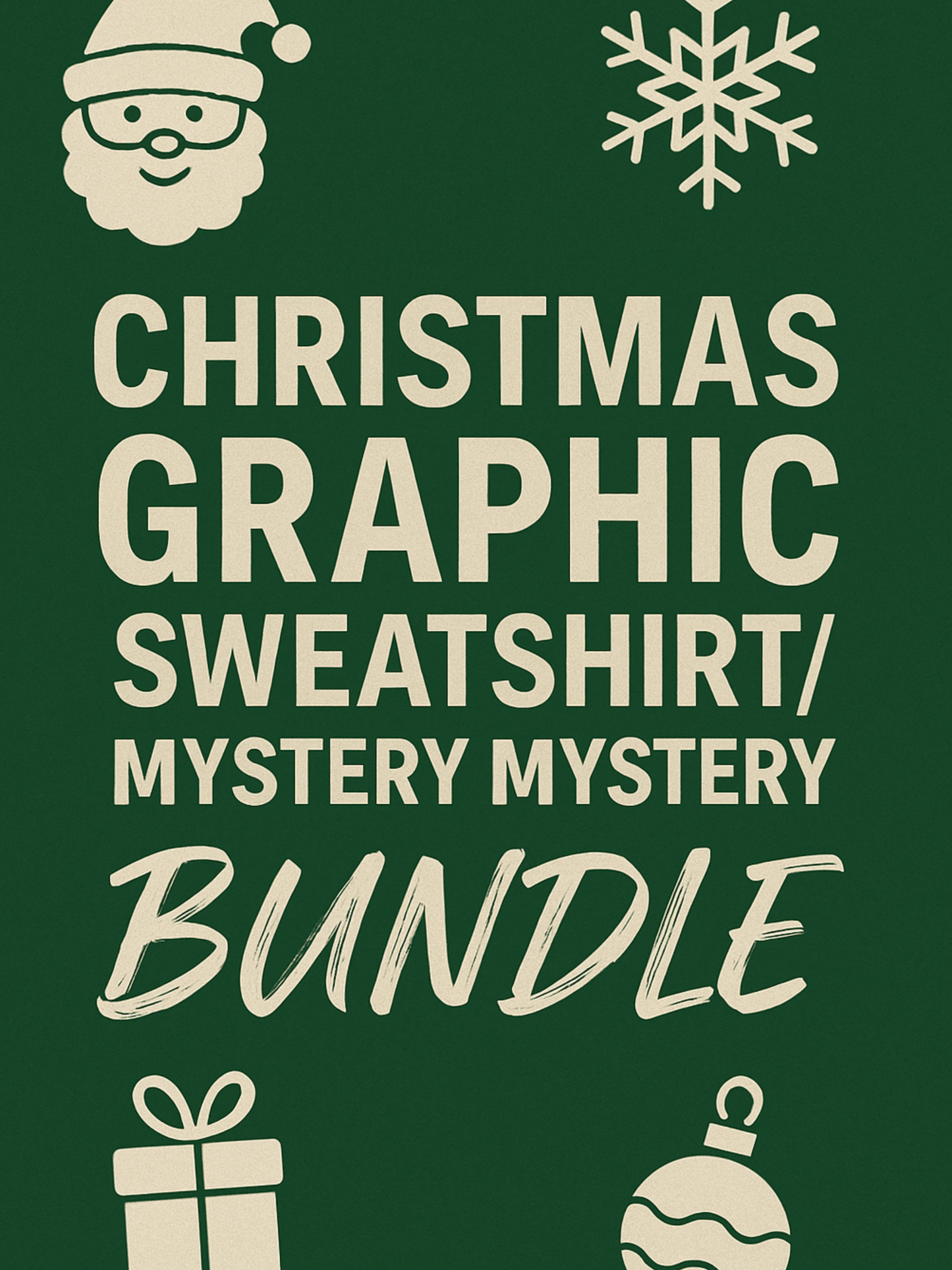 (2) Christmas Graphic Sweatshirt/Hoodie Bundle