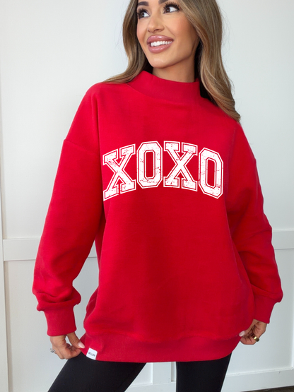 Tilly XOXO Reversible Oversized Mockneck Crew