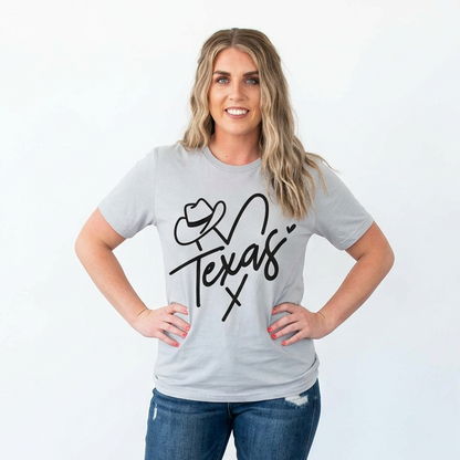 Heart Of Texas Adult Graphic Tee