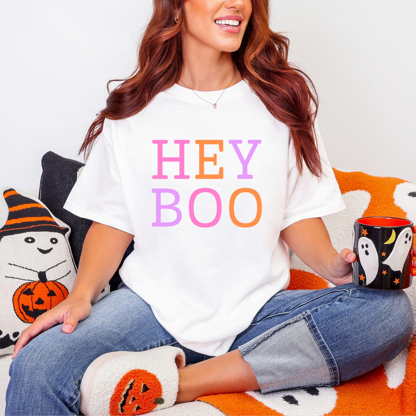 Hey BOO Graphic Tee in Three Colors