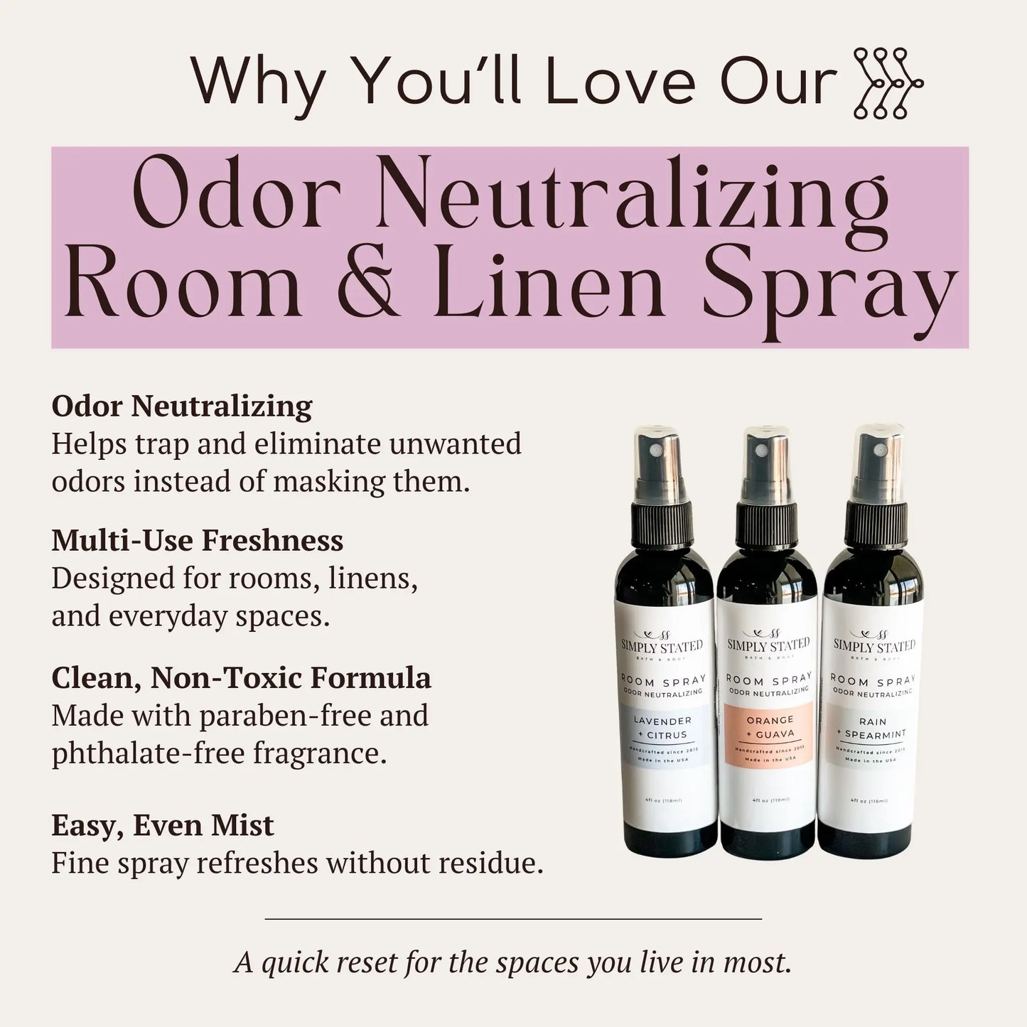 Rain + Spearmint Odor Neutralizing Room Spray