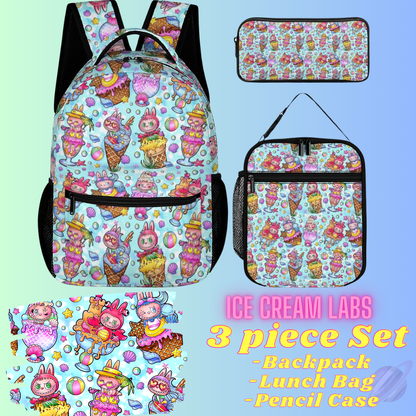 ICE CREAM LABS-3 PIECE BACKPACK SET-PREORDER CLOSING 7/3