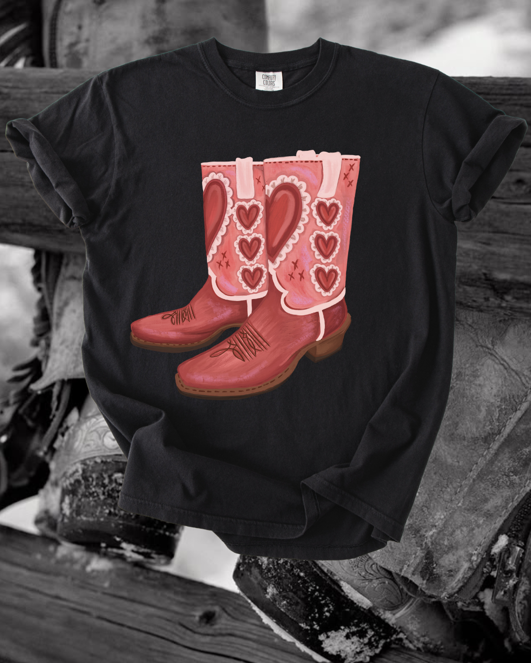 Boot lover tee