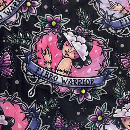 Fibro Warrior (Exclusive) - Fibromyalgia Chronic Pain High-quality Handcrafted Vibrant Leggings