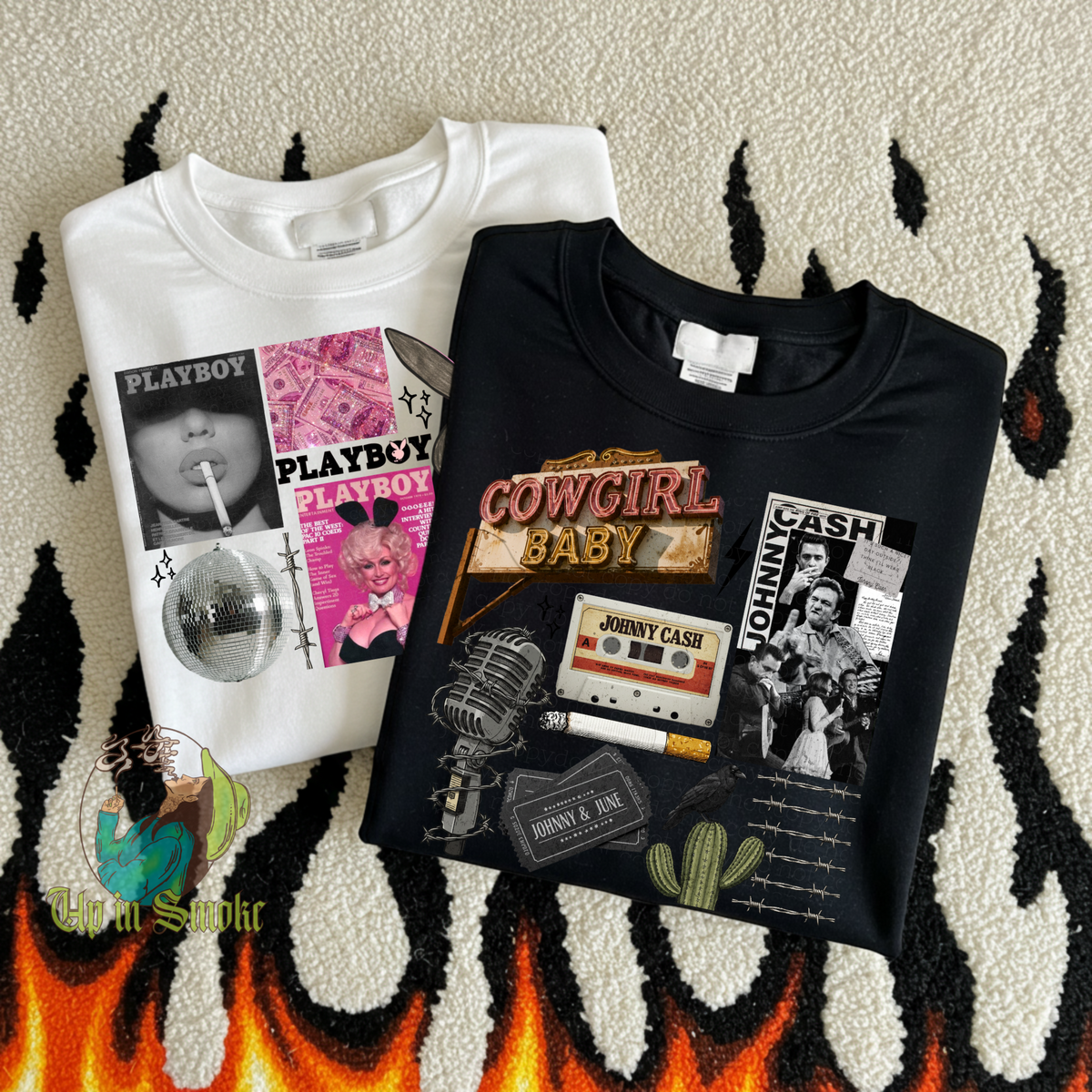 Johnny and June Collage Tee