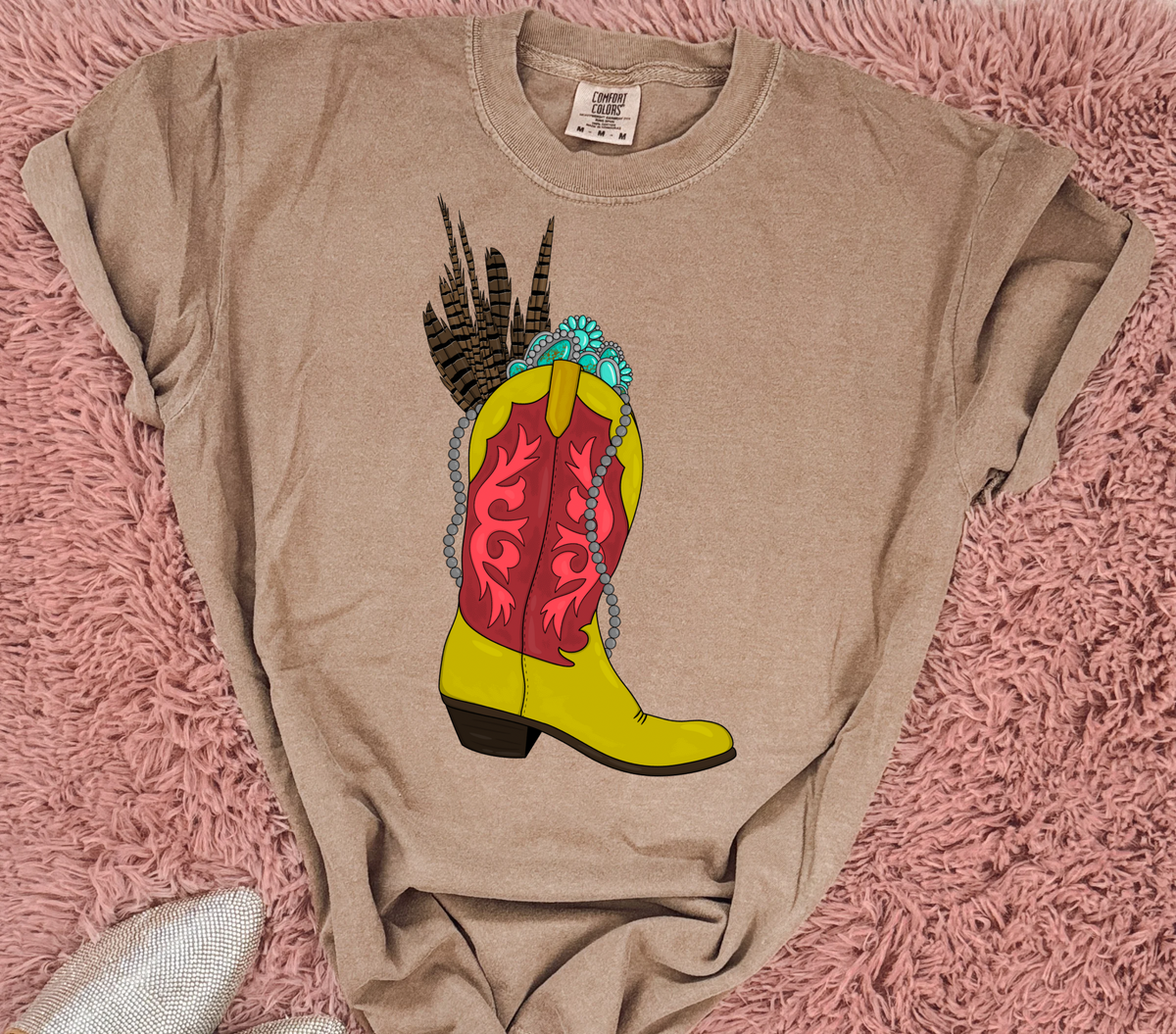 Feather in my Boot Tee🪶