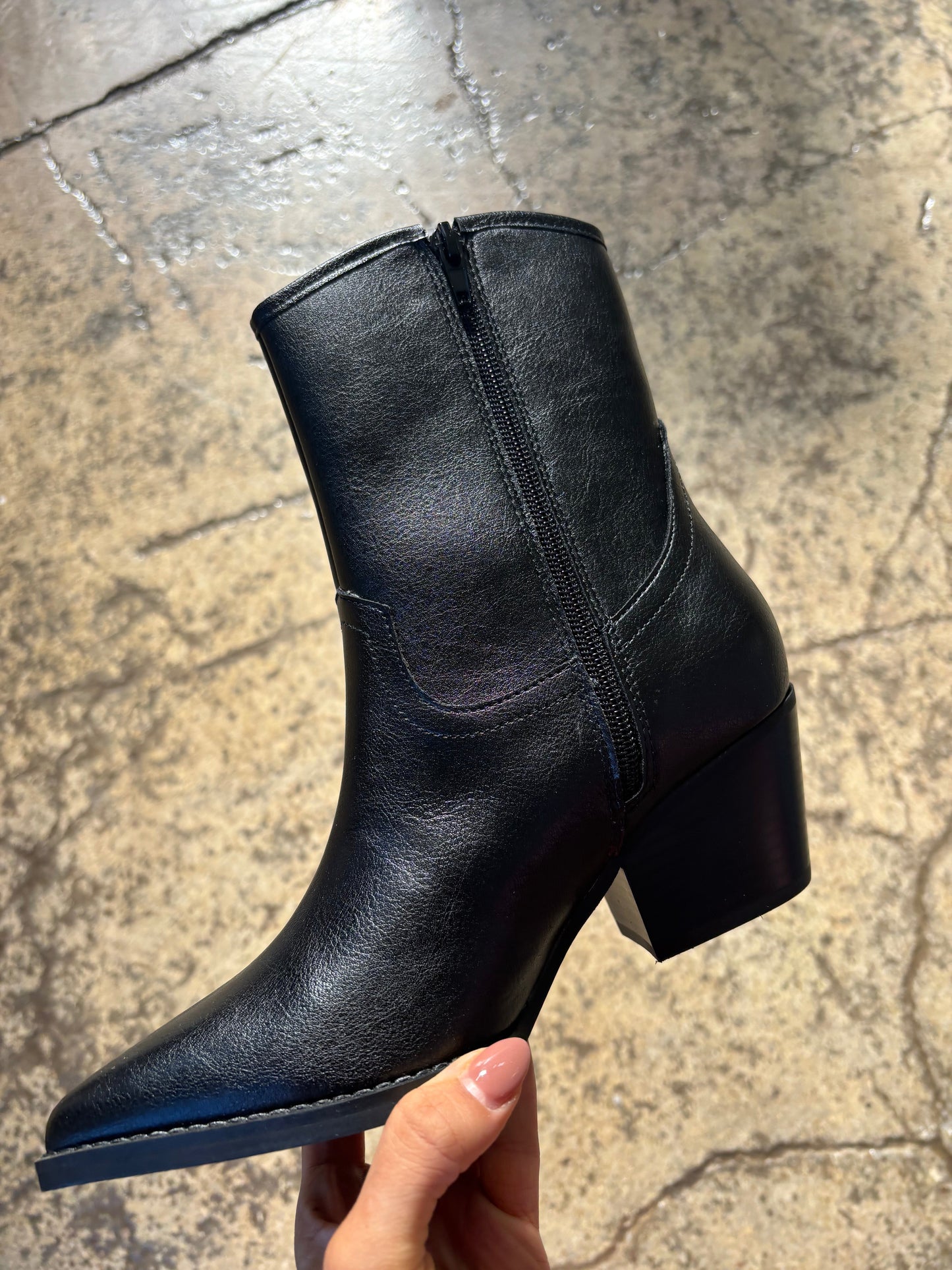 Rowan Fringe Rhinestone Pointed Heeled Cowgirl Boots