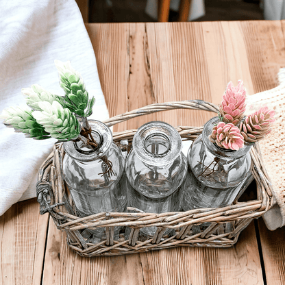 Willow Wrapped Vases
