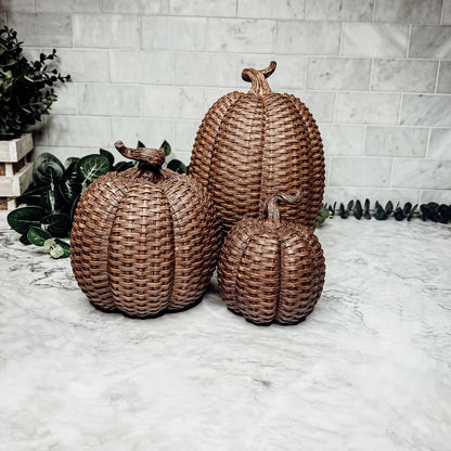 Basket Weave Pumpkins