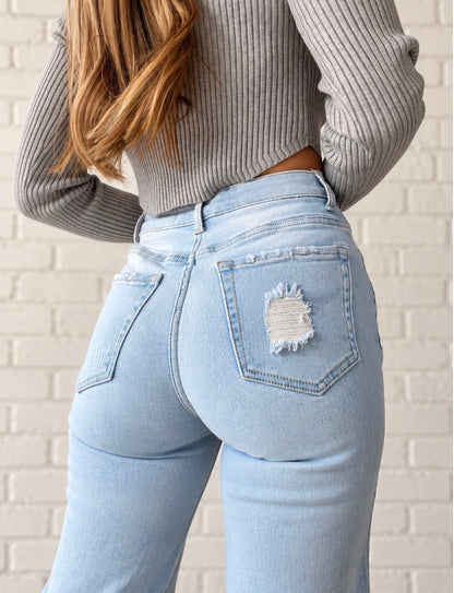 Amber Tummy Control 90s Vintage Stretchy Boyfriend Jeans