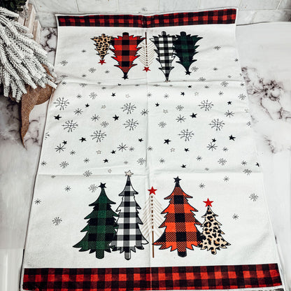 Trees & Gingham Towel