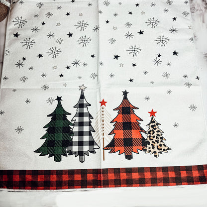 Trees & Gingham Towel