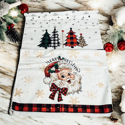 Trees & Gingham Towel