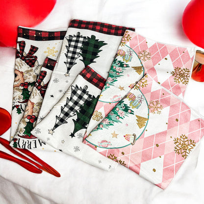 Trees & Gingham Towel