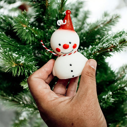 Snowman Candle