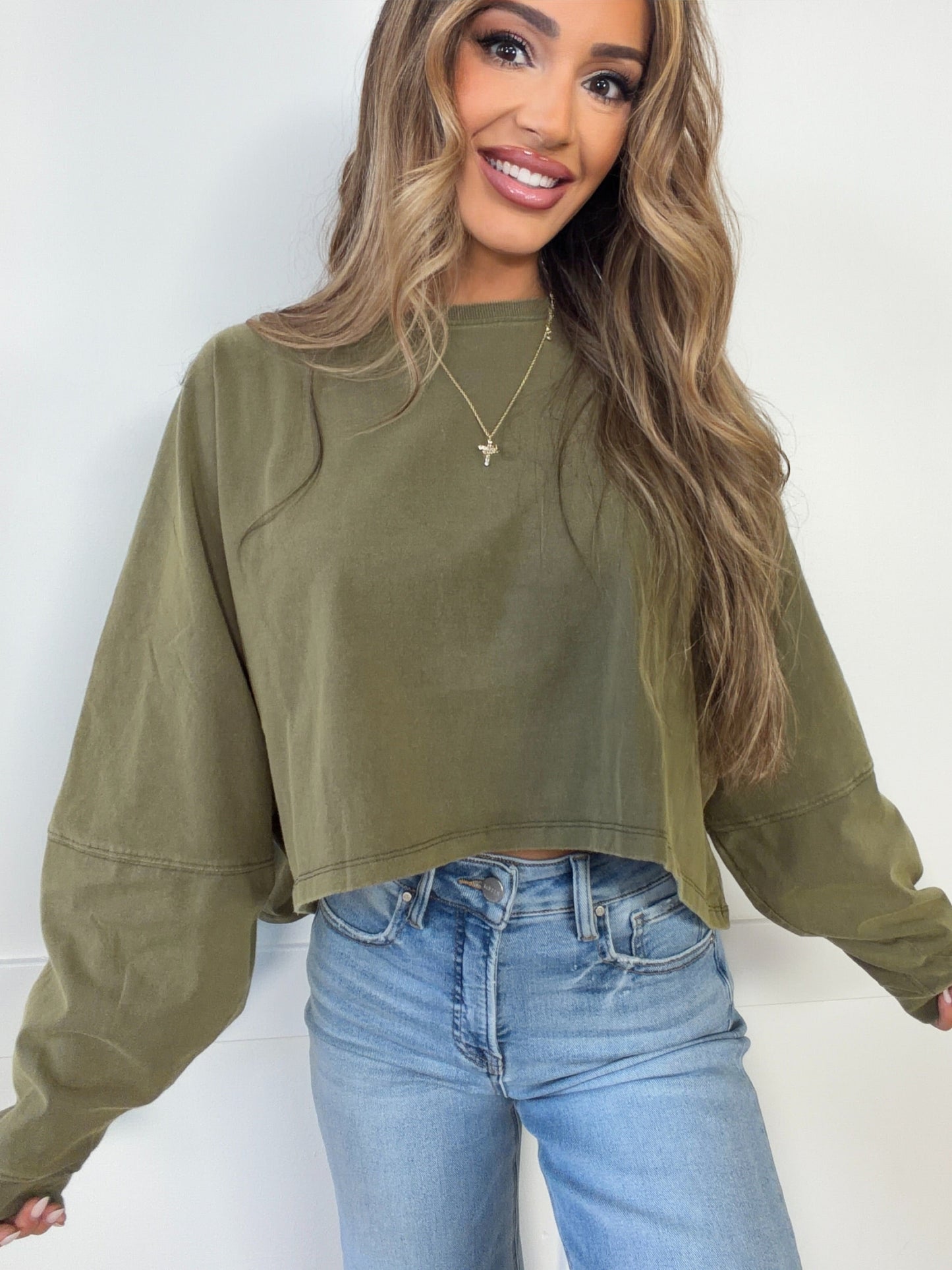 Riley Cropped Long Sleeve