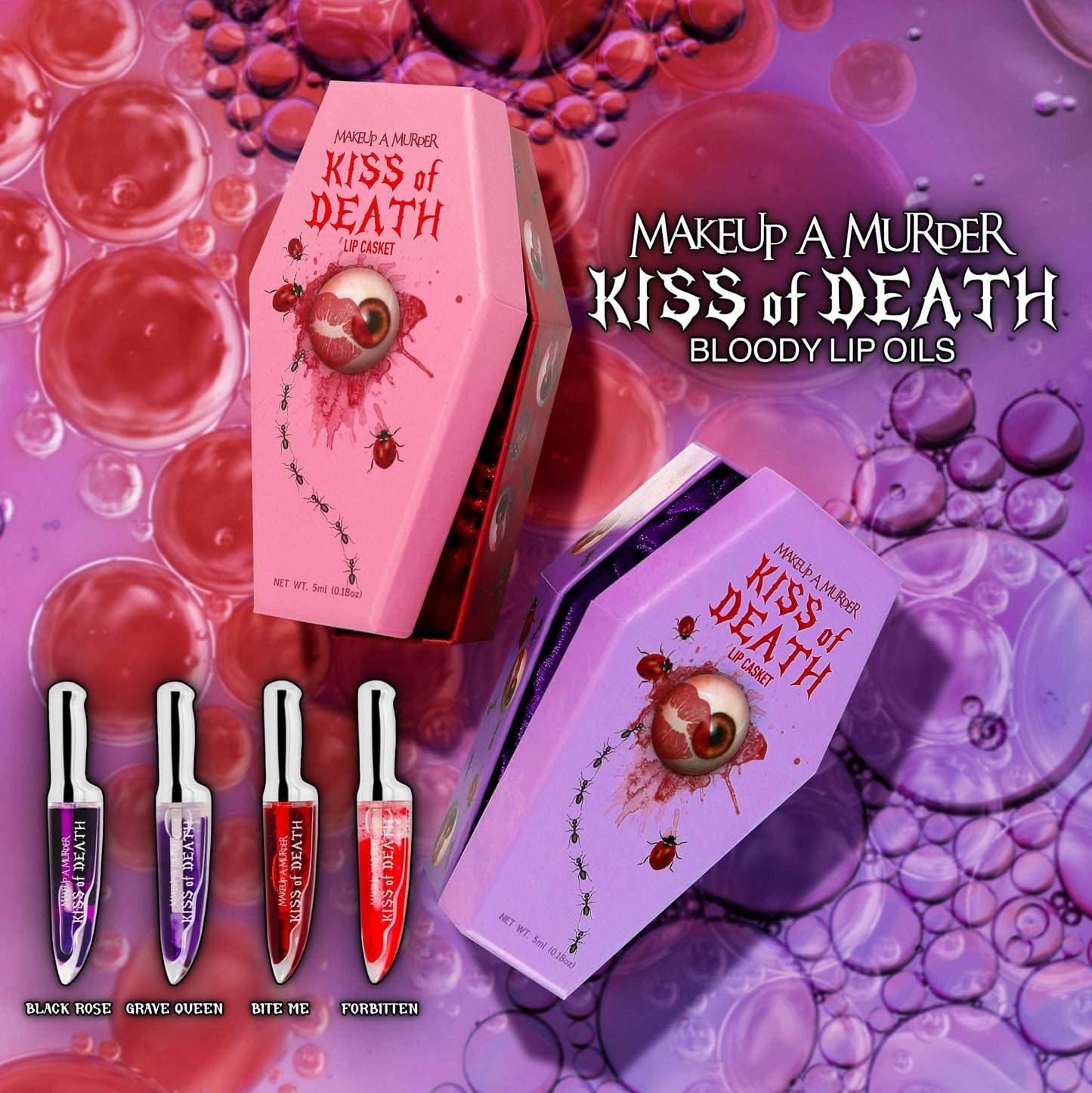 KISS of DEATH Bloody Lip Oils