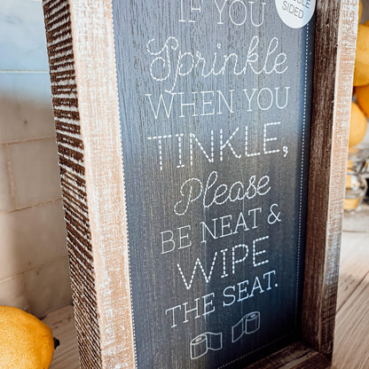 Aim + Sprinkle Tinkle