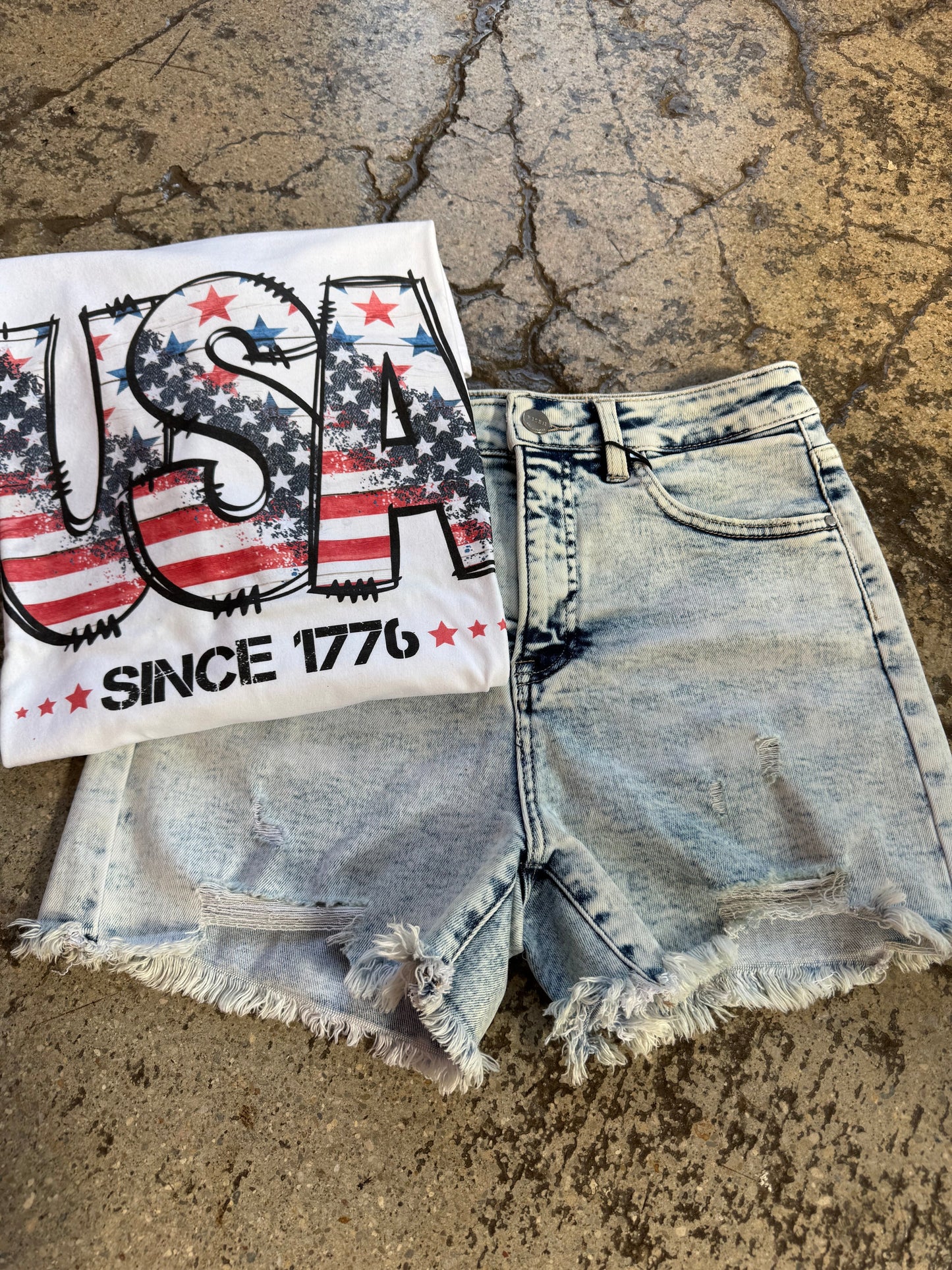 All American Shorts Bundle (1 Willow Short + 1 Graphic Tee)