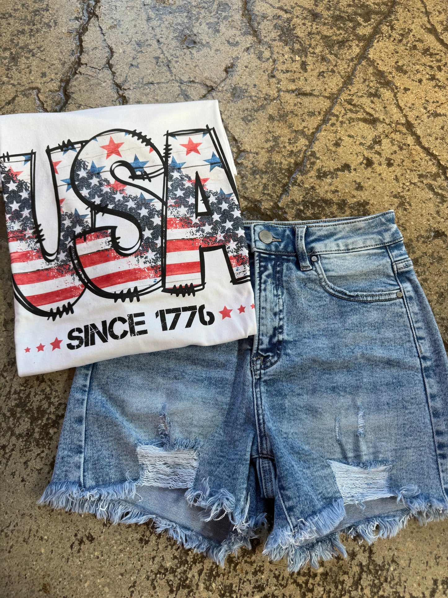All American Shorts Bundle (1 Willow Short + 1 Graphic Tee)
