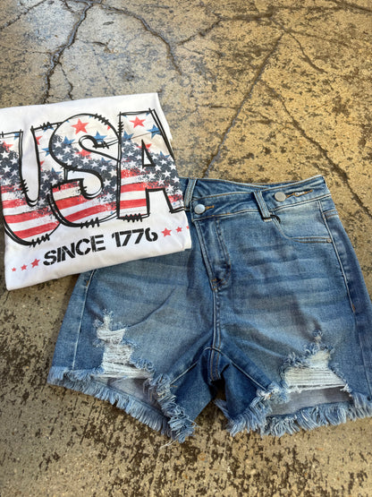 All American Shorts Bundle (1 Willow Short + 1 Graphic Tee)
