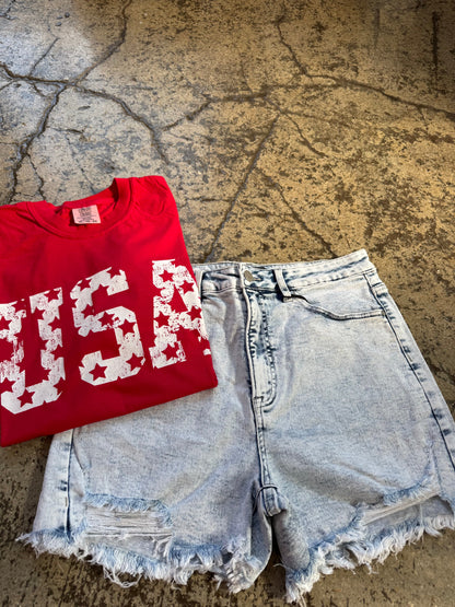 All American Shorts Bundle (1 Willow Short + 1 Graphic Tee)