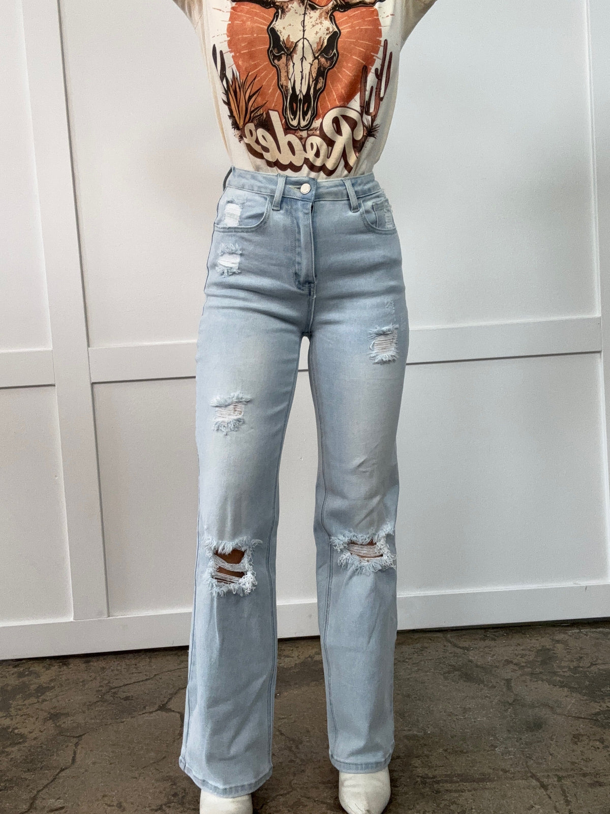 Amber Tummy Control 90s Vintage Stretchy Boyfriend Jeans