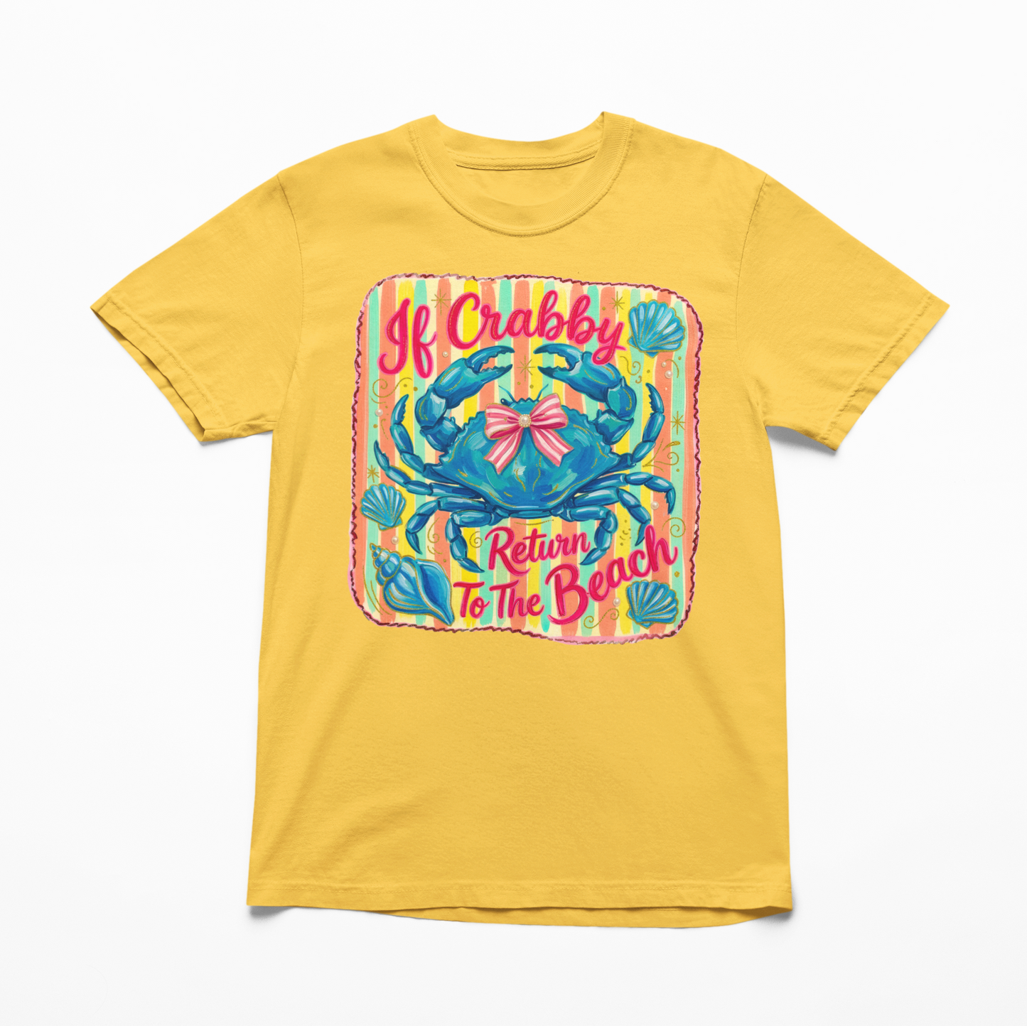 Return To Beach If Crabby Youth Graphic Tshirt