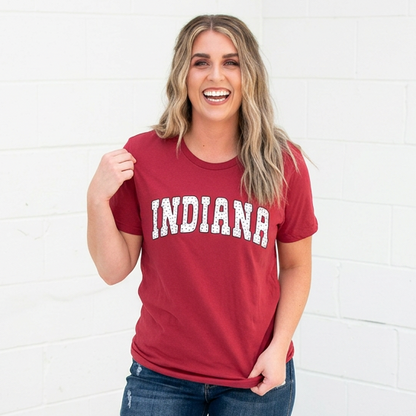 Indiana Speckled Varsity Adult Graphic Tee